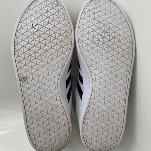 ADIDAS VL Court 2.0 Cloud White Leather Sneaker Tennis Shoes Sz 6 - Picture 12 of 13